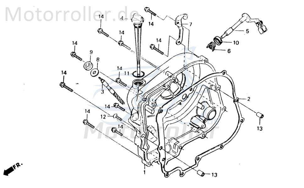 Chunlan Chopper Kupplungshebelfeder 125ccm 4Takt 244FM.03.05-03 Motorroller.de Motorrad Moped Ersatzteil Service Inpektion Direktimport