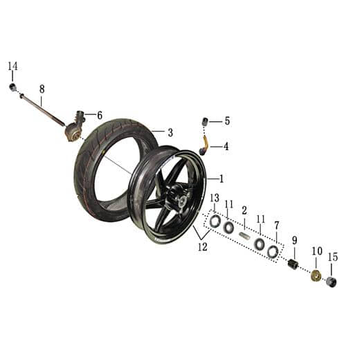 Tachometerantrieb Lenkerabdeckung Jonway 1090108-1