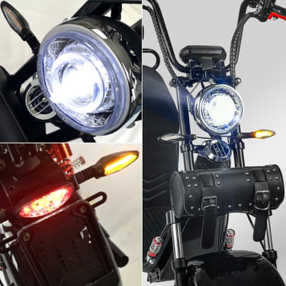 Elektroroller Scoody 45 E-Cruiser 45 km/h E-Roller E-Scooter 1500 Watt 60V-20Ah mit Straßenzulassung