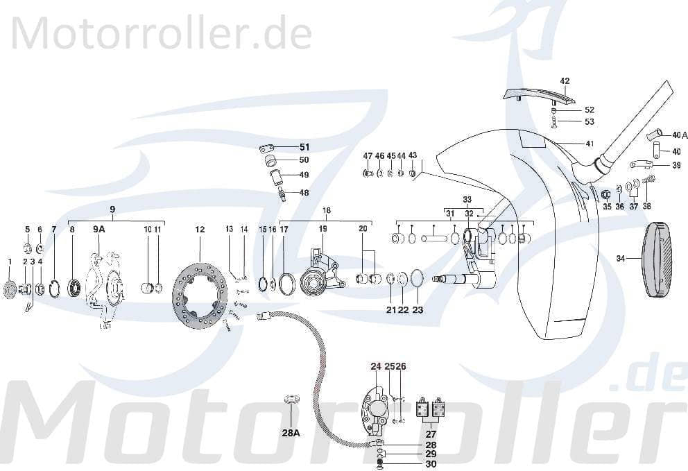 Schraube Kreidler STAR Deluxe 4S 125 Scooter Roller C-4721620 Motorroller.de Bundschraube Maschinenschraube Flanschschraube Flansch-Schraube Moped
