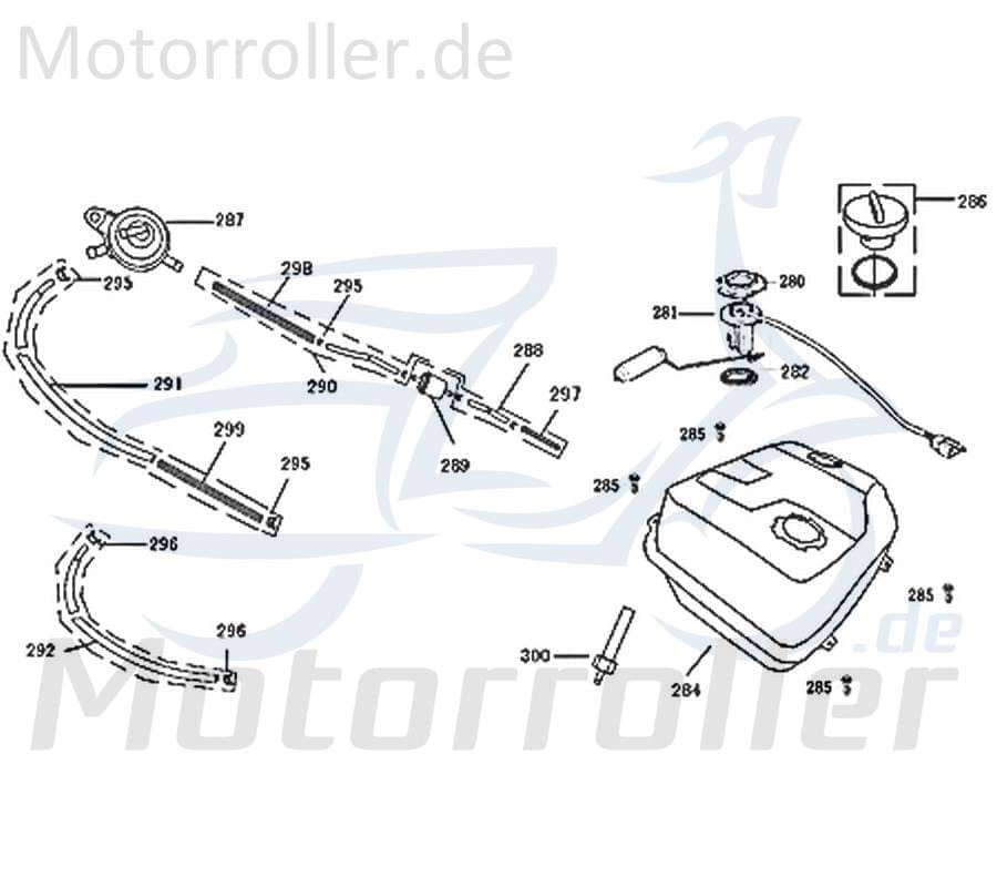 Jonway Florett 2.0 50 City Spiralschutzfeder 50ccm 2Takt 741124 Motorroller.de III Schlauchfeder 50ccm-2Takt Scooter Ersatzteil Service Inpektion