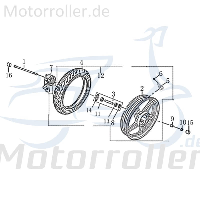 Kreidler Martinique 125 Radlagersatz 125ccm 4Takt 2040104-1 Motorroller.de Felgenlager Radlagerset Felgenlagerset 125ccm-4Takt Scooter Ersatzteil