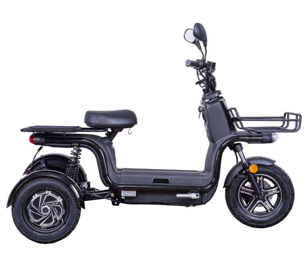 Dreirad Scoody E Trike ZT-29B 45 km/h schwarz 2x800 Watt Lithium-Ionen Elektroroller E-Scooter E-Roller Dreiradroller mit 2 Akkus