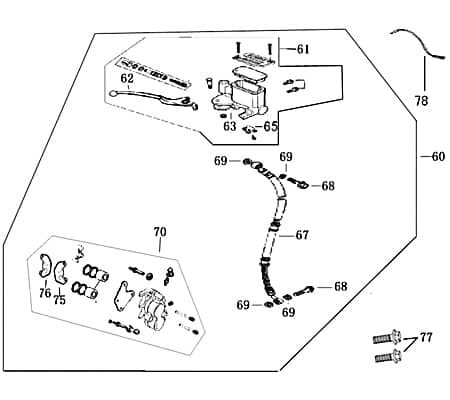 Bundschraube M8x32mm Rex Palermo Flanschschraube 50ccm 4Takt Motorroller.de Maschinenschraube Flansch-Schraube Maschinen-Schraube Bund-Schraube