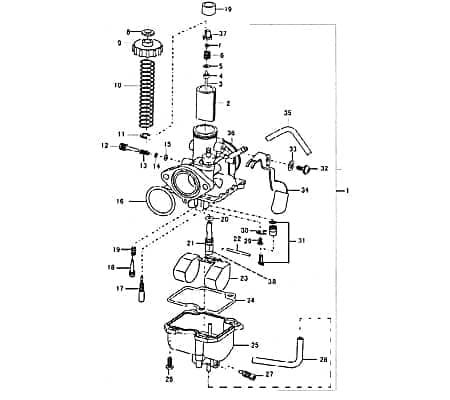 Dichtkappe Vergaser Rex Supermoto 125 DD Abdeckung 89298 Motorroller.de 125ccm-4Takt Motorrad Enduro 125 Moped Ersatzteil Service Inpektion