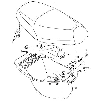 Kreidler MONZA 50 Race Urban Sitzbank 50ccm 4Takt 707020 Motorroller.de Sattel Fahrersitz Sitz-Bank Doppelsitzbank Einzelsitz Einzelsitzbank Scooter