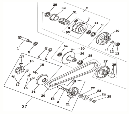 Keilriemen Zahnriemen CVT 788x17x28 AWA-1PE40QMB-101