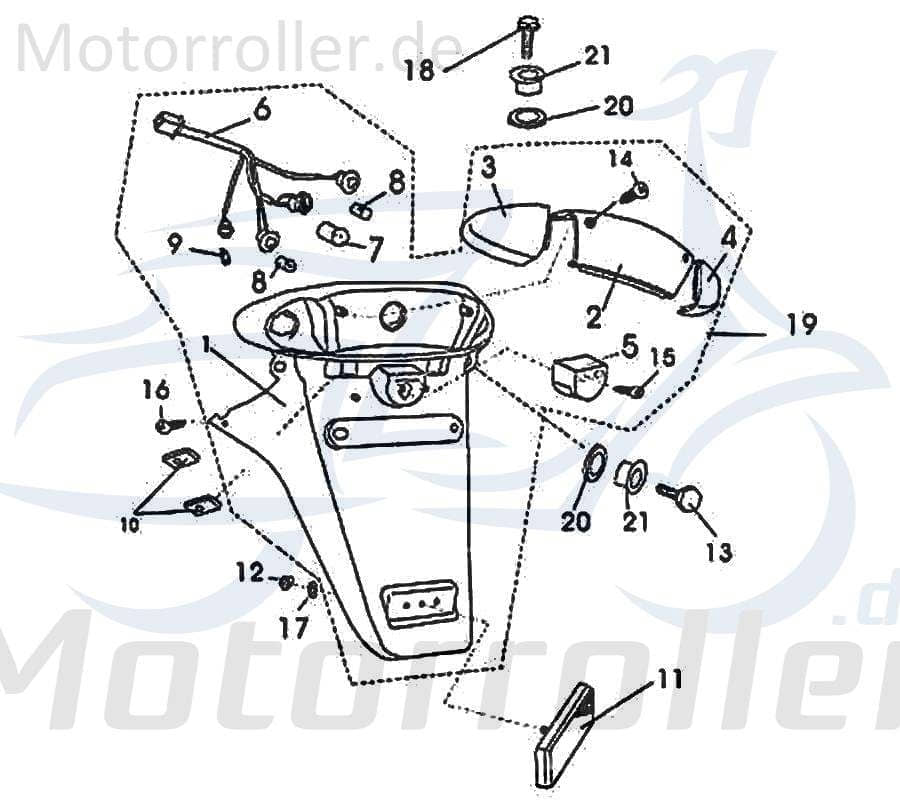 Rex RS125 QM125T 10D Kennzeichenleuchte 125ccm 4Takt 83164 Motorroller.de Nummernschildleuchte Hintere 12V 5W 125ccm-4Takt Scooter Ersatzteil Service