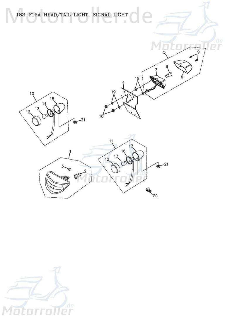 Adly Kennzeichenhalter ATV 50 II Utility XXL AC 50ccm 2Takt Motorroller.de Nummernschildhalter Kennzeichen-Halter Kennzeichenhalterung 150ccm-4Takt