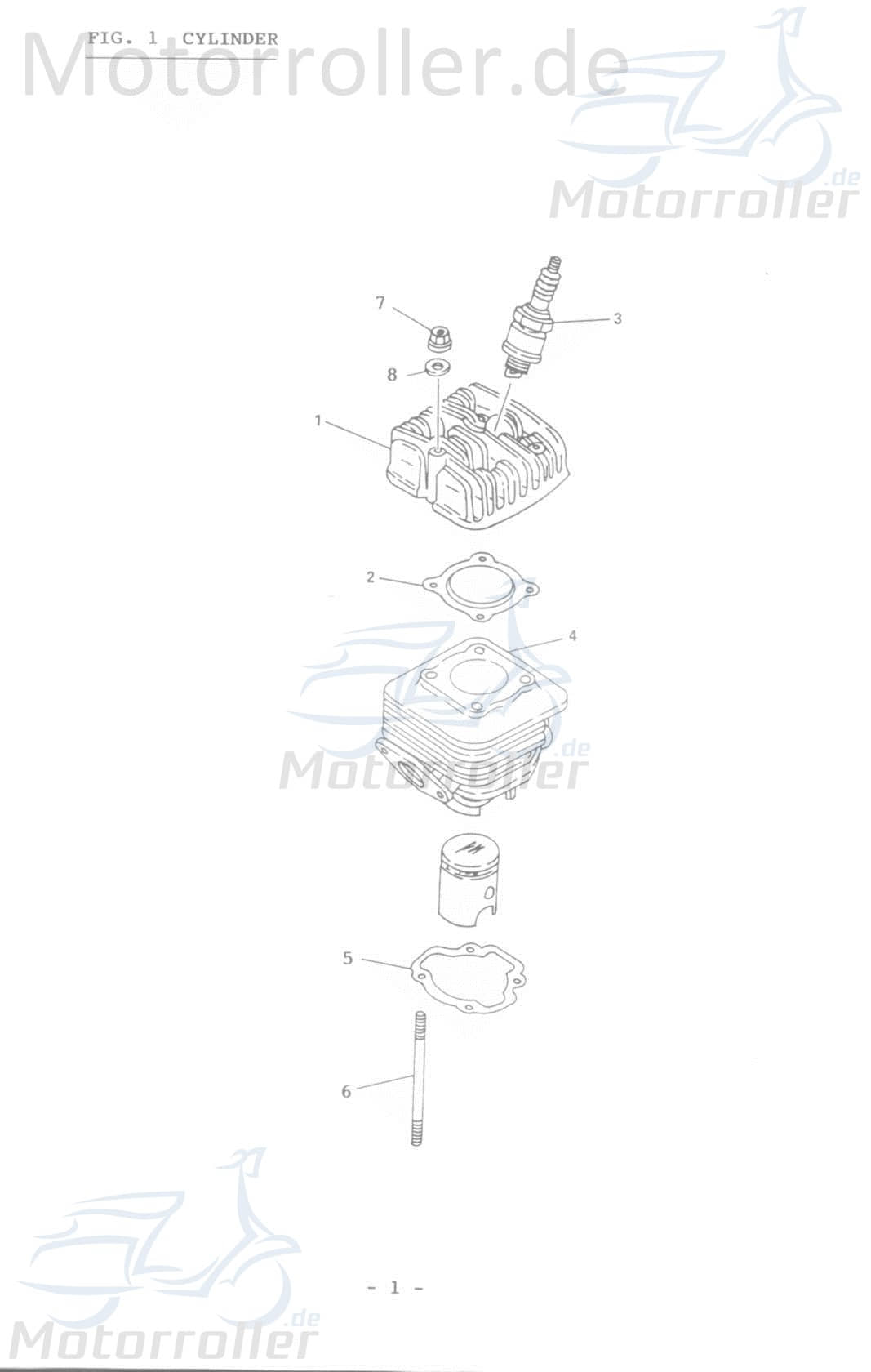 Adly Dichtung Zylinderfuß Minarelli stehend 50ccm 2Takt Motorroller.de Fußdichtung Zylinderdichtung ZylinderFußdichtung unten Zylinderfuß-Dichtung