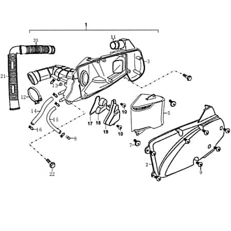 Dichtung Luftfilter Kreidler Florett RMC-E 125 87837 Dichtleiste Abdichtung Luftfilterkasten