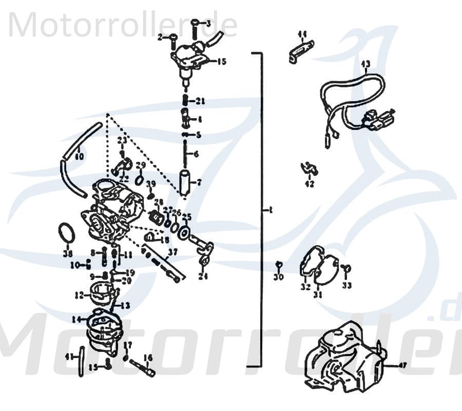 Schraube Kreidler Florett RMC-E 50 Flanschschraube FIG E5-20 Motorroller.de Bundschraube Maschinenschraube Flansch-Schraube Maschinen-Schraube Service