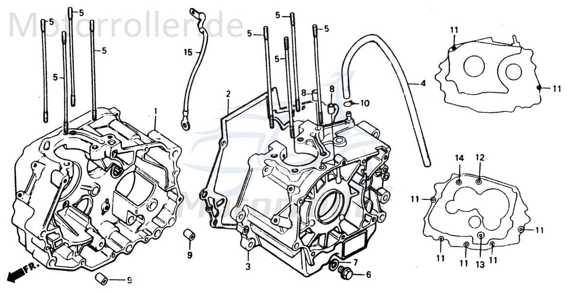 Chunlan Chopper Ölablassschraube 125ccm 4Takt 244FM.03.07-11 Motorroller.de 12mm Ölschraube Öl-Schraube Motorrad Moped Ersatzteil Service Inpektion