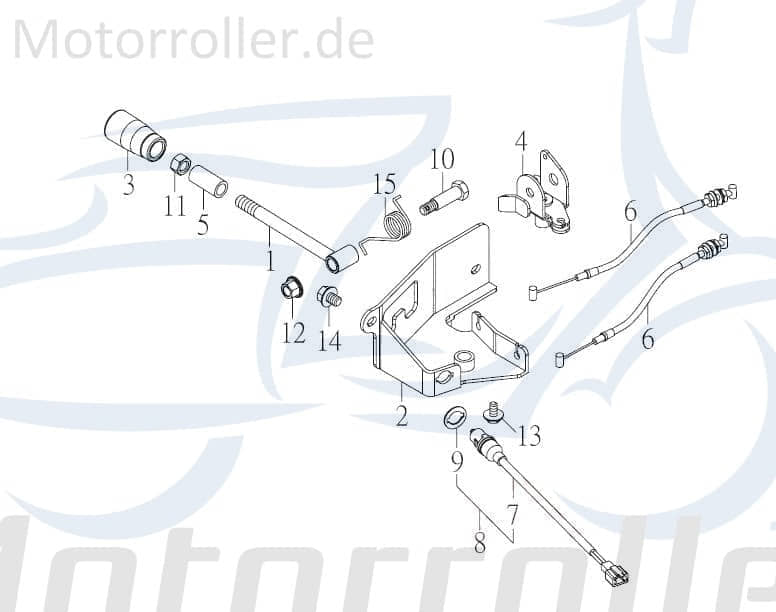 SMC Quad 250 Schalthebelaufnahme 250ccm 4Takt 53215-CBW-00 Motorroller.de 200ccm-4Takt ATV UTV Ersatzteil Service Inpektion Direktimport