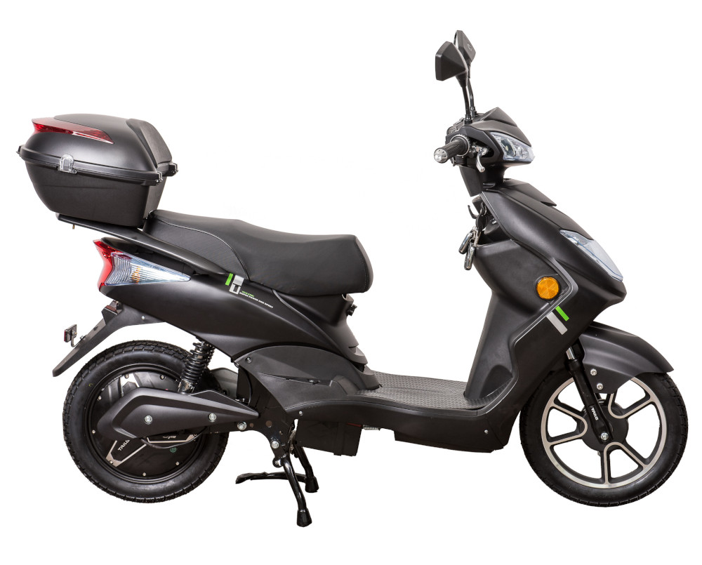 Elektroroller Scoody 25 W ZT-27 schwarz 900W 25 km/h Bleisäure-Akku E-Roller E-Scooter Mofa