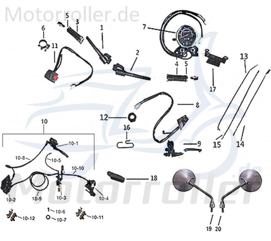 Hohlschraube Bremsleitungsschraube 781283 Motorroller.de Hohl-Schraube Bremsleitungs-Schraube Moped Ersatzteil Service Inpektion