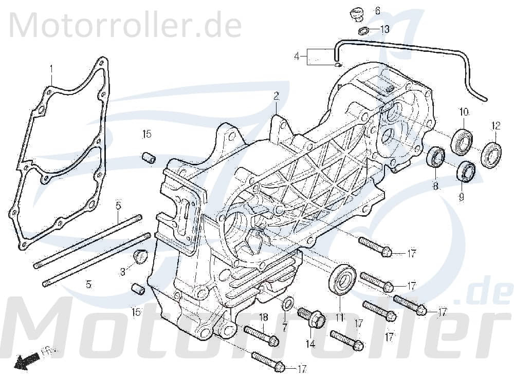 Simmerring Kurbelwellensimmerring DAE-91202-SA1-0100