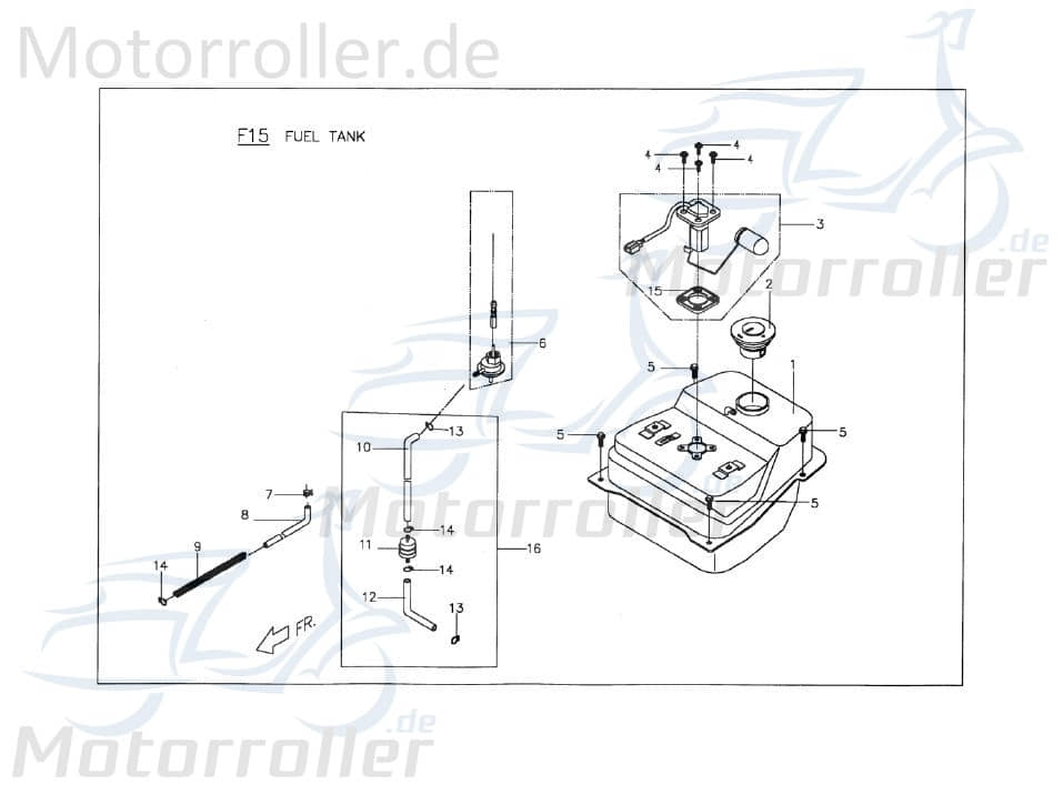 Rex Kraftstoffhahn Kraftstoffventil 74641 Motorroller.de Benzinhahn Benzinventil Unterdruckhahn Kreidler