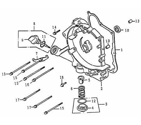 Rex Speedy 125 Getriebegehäusedeckel 125ccm 4Takt Motorroller.de Variomatikdeckel 152QMI YY125QT-28 125cc 4T GY6 Gehäusedeckel Variodeckel