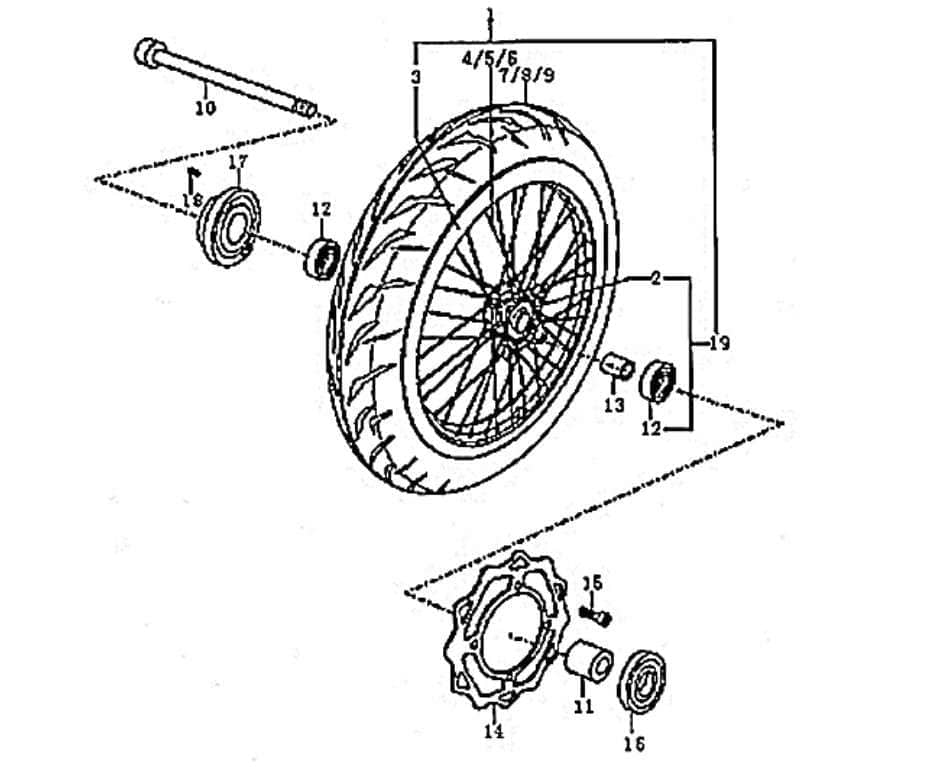 Kreidler DICE CR/GS/SM 125 Reifen 110/70-17 Duro / Timsun 91592 Supermoto Enduro 125