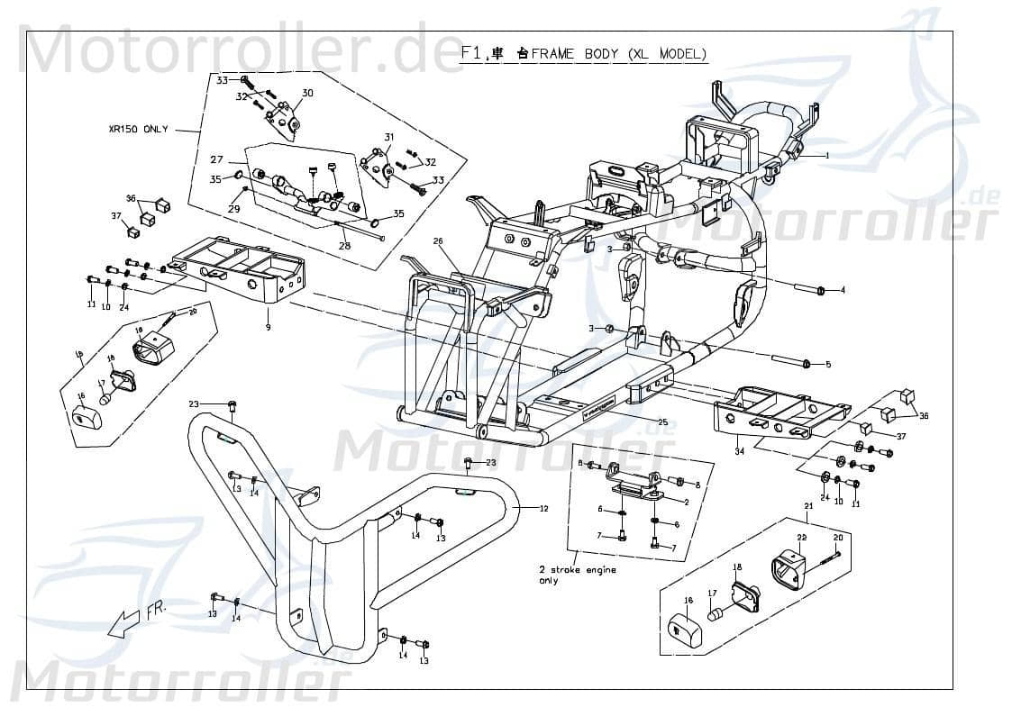 PGO Anschlaggummi Gummistopfen 20x40mm X-RIDER 50 Dämpfer C1701090000 Motorroller.de Gummipuffer Anschlagpuffer Gummi-Puffer Stopper Gummidämpfer Quad