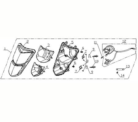Scheinwerfer CPI Aragon 50 Club Hauptscheinwerfer 730331 Motorroller.de Frontscheinwerfer Front-Scheinwerfer Vorderlicht Frontlicht Frontleuchte Moped