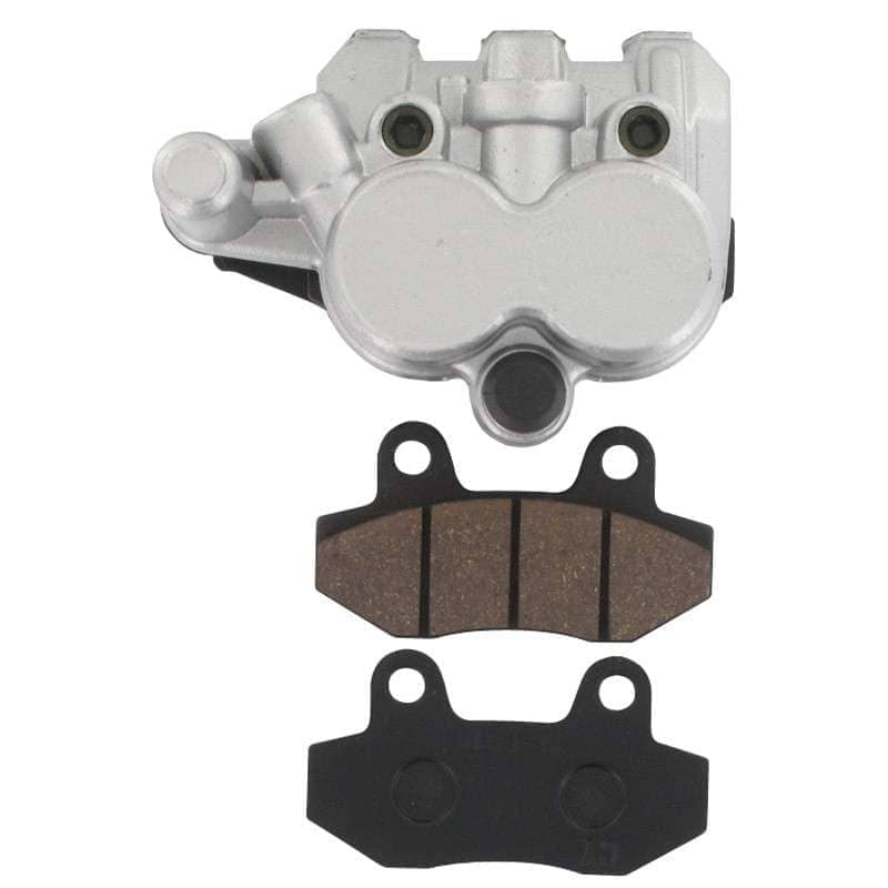 Rex RS1000 Brems-Sattel silber vorne links Bremszange Motorroller.de Bremssattel 125ccm 4Takt 152QMI YY125QT-28 125cc 4T GY6 Brems-Zange