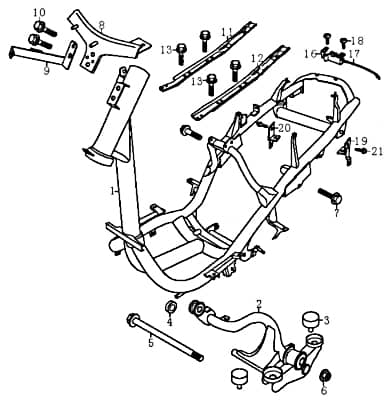 Buchse 19x10x5mm Rex RS125 QM125T 10D Distanzhülse Lagerbuchse 82016 Motorroller.de Distanz-Hülse Distanzbuchse Passhülse Passbuchse Abstandshülse 125