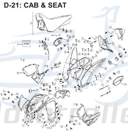 AEON Seilzug Sitzverschluss Zug-Seil Zugseil 77232-180-000