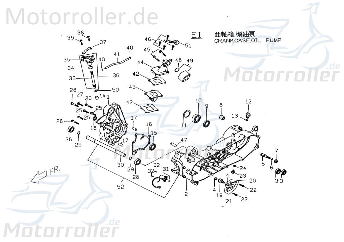 PGO Ansaugstutzen TR350 Ansaugschlauch Roller 50ccm 2Takt Motorroller.de Ansaugkrümmer Ansaugrohr Luftansaugrohr Ansauggummi Anschlussbogen Scooter
