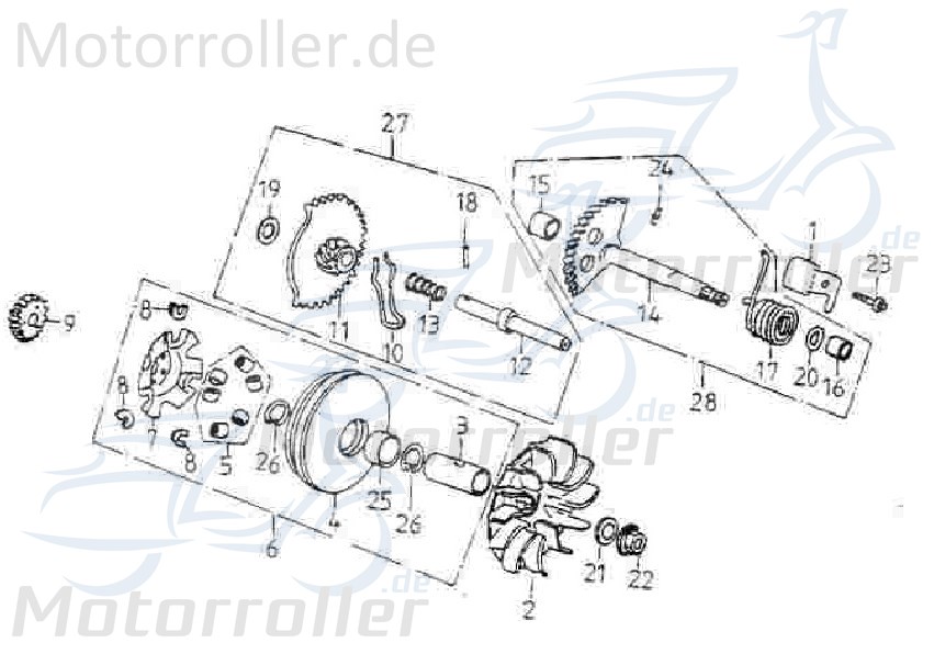 Adly Bolzen Schaltung Führungsstift 3x8,5mm Quad 272ccm 4Takt Motorroller.de Stehbolzen Gewindebolzen Zapfen Gewindestift Arretierbolzen Stiftschraube