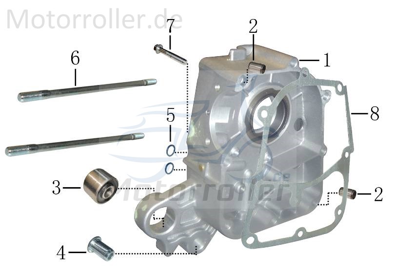 Bundschraube M6x45mm mit Bund verzinkt AGM Roller 50ccm 4Takt Motorroller.de Maschinenschraube Flanschschraube Flansch-Schraube Maschinen-Schraube