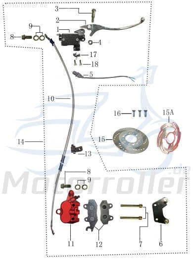 Schraube M6x22mm mit Bund verzinkt Jonway Scooter 2090104-9 Motorroller.de Bundschraube Maschinenschraube Flanschschraube Flansch-Schraube 1E40QMB