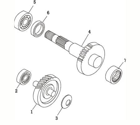 Lager 6004-2RS 20x42x12mm Getriebe Motorroller 730159