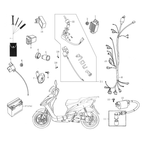 CDI Zündbox Rex RS600 CDI-Einheit Blackbox Scooter 86729 Motorroller.de Steuergerät Zündeinheit 50ccm-4Takt RS700 Moped Ersatzteil Service Inpektion