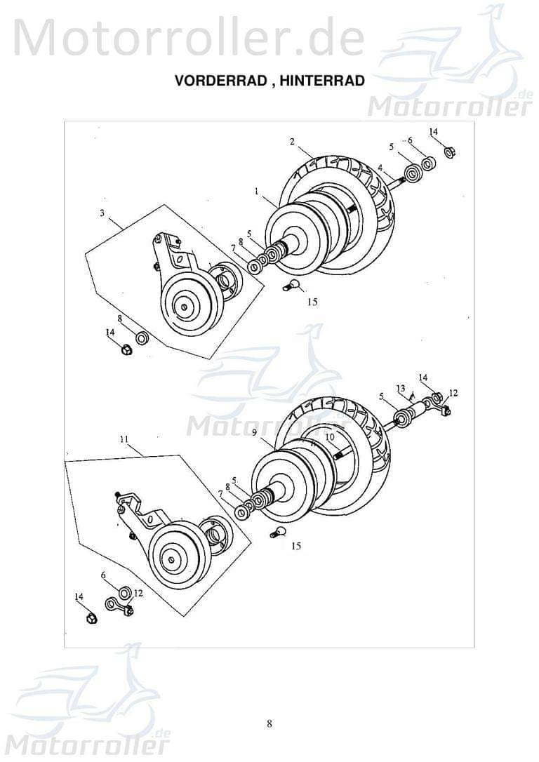 Adly Fun Cruiser FC 20 Antriebswelle 50ccm elektro 42301-165-000 Motorroller.de Länge=259mm Antriebsachse Ausgangswelle Getriebeausgangswelle Scooter