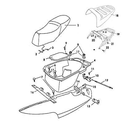 Gepäckträger Topcase-Halterung FIG35-2 Motorroller.de