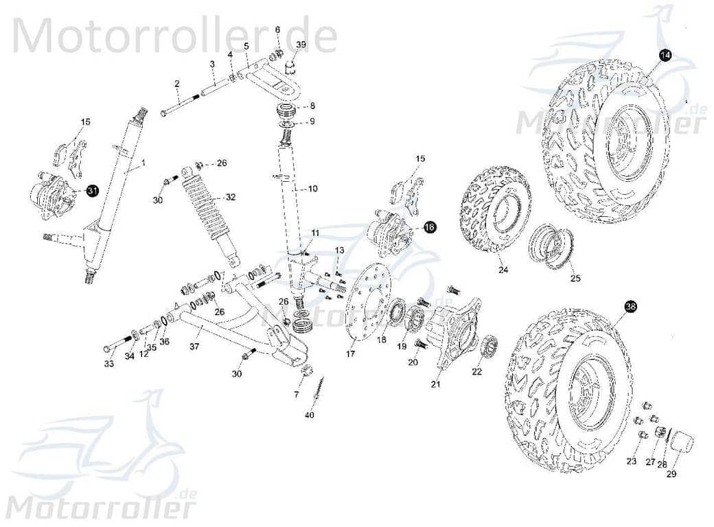 Kugellager 6202-Z Tongjian 9.030.010-Z Motorroller.de