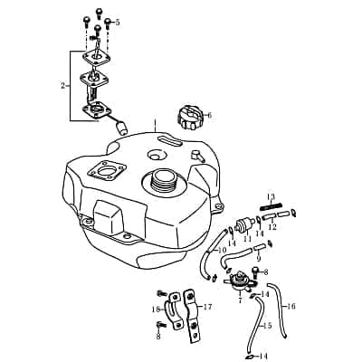 Halter für kurze Radabdeckung hinten Befestigung 87182