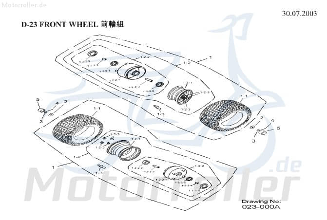 AEON Ausgleichshülse Overland 180 Quad ATV 180ccm 4Takt Motorroller.de 125ccm 4Takt Overland 125 UTV Ersatzteil Service Inpektion Direktimport