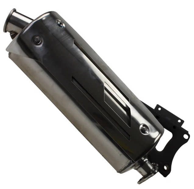 Auspuff Edelstahl 2T 50cc mit Halter Motorroller 701272