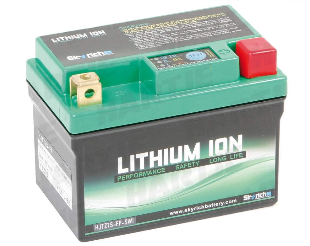 Batterie HJTZ7S-FP-SWI 12,8V 2,4Ah Lithium-Ionen 0.460.574/7 Motorroller.de 113x70x85mm wartungsfrei Starterbatterie Roller-Batterie Rollerbatterie