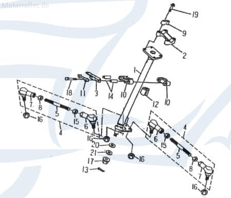 SMC Bundmutter Rex Quad 50 Sechskantmutter ATV 50ccm 2Takt Motorroller.de Flanschmutter Sechskant-Mutter Flansch-Mutter Maschinenmutter Bund-Mutter