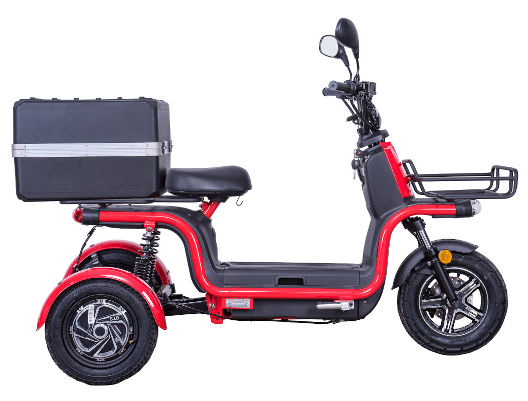 Dreirad Scoody E Trike ZT-29B rot 45 km/h 2x800 Watt Lithium-Ionen mit 2 Akkus B-Ware Elektroroller E-Scooter E-Roller Dreiradroller