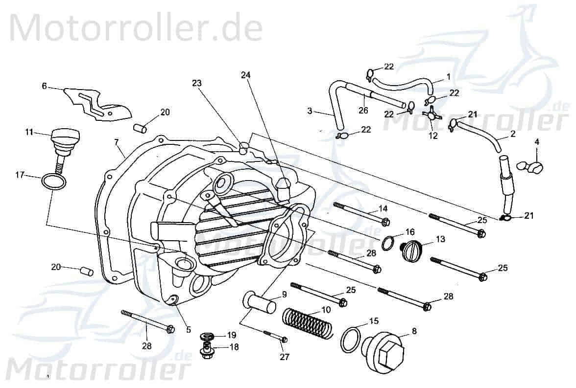 Ölfilter Siebklappe Tongjian Oilfilter Ölsieb 250ccm 4Takt Motorroller.de Ölreiniger Ölfiltersieb Öl-Filter Öl-Reiniger Oil-Filter Öl-Sieb Oilsieb