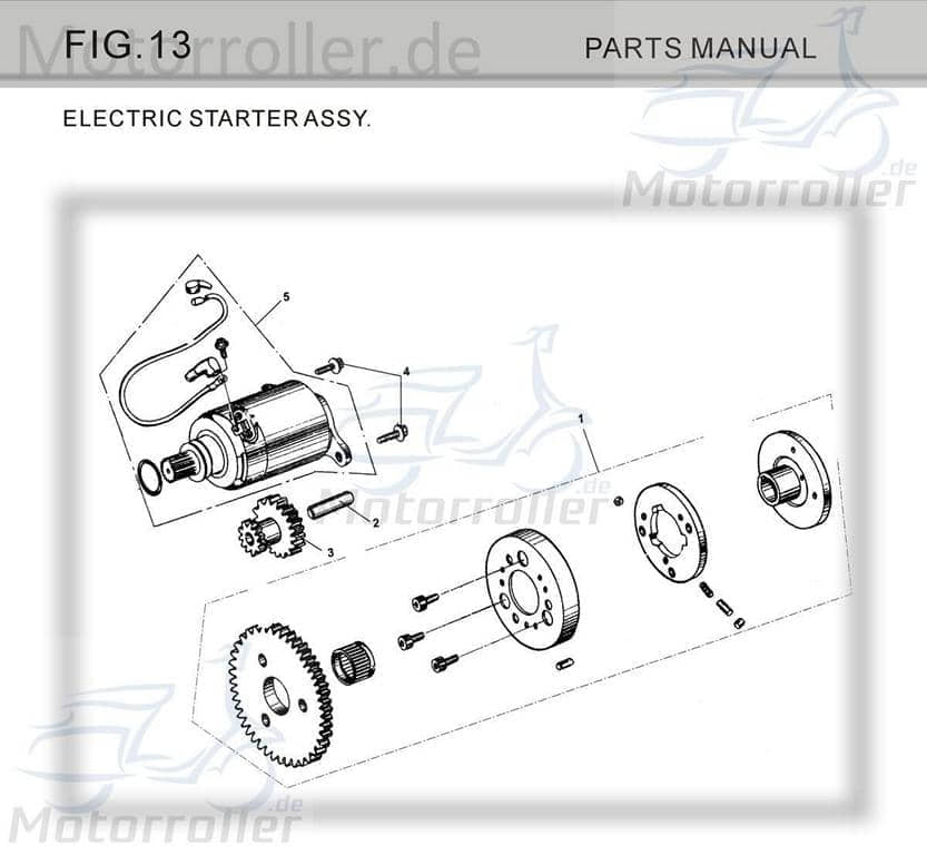 Ritzel Tongjian Buggy 150 Steuerrad Ketten-Rad GY6-13833 Motorroller.de Zahnrad Zwischenrad Steuer-Rad Zahn-Rad Getrieberad Zwischen-Rad 150ccm-4Takt