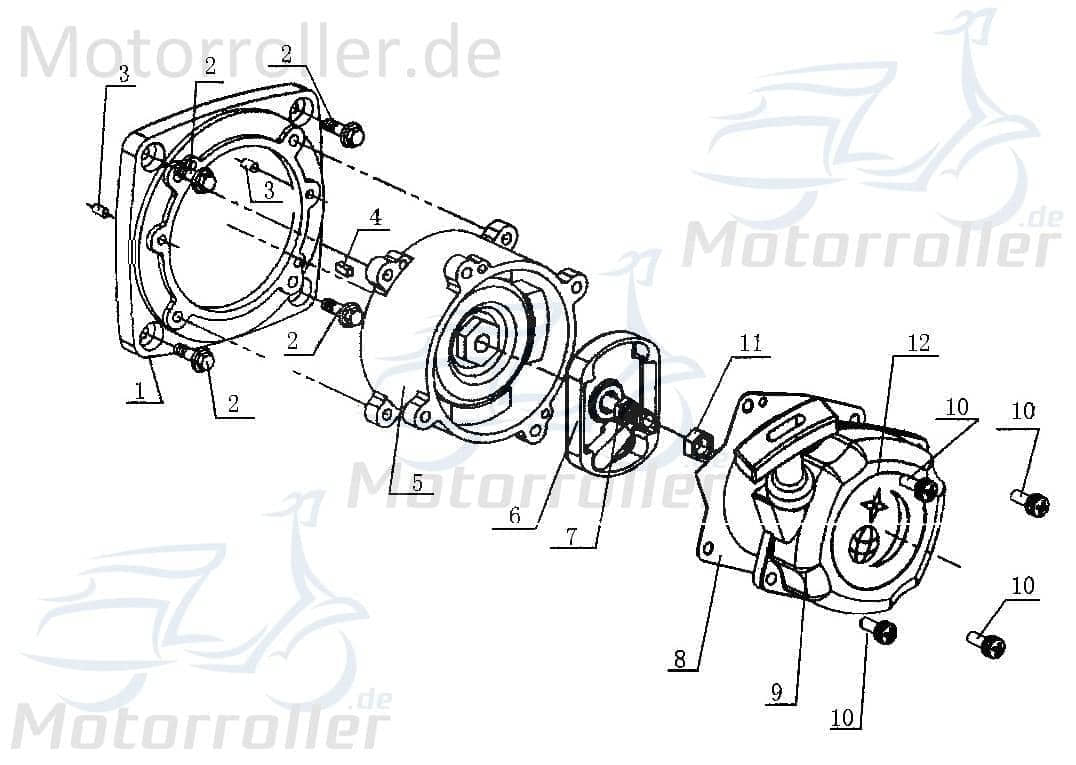Kasea Kinderbuggy Starter Handseil 40ccm 4Takt 39-13959 Motorroller.de Motorstarter 40ccm-4Takt Ersatzteil Service Inpektion Direktimport