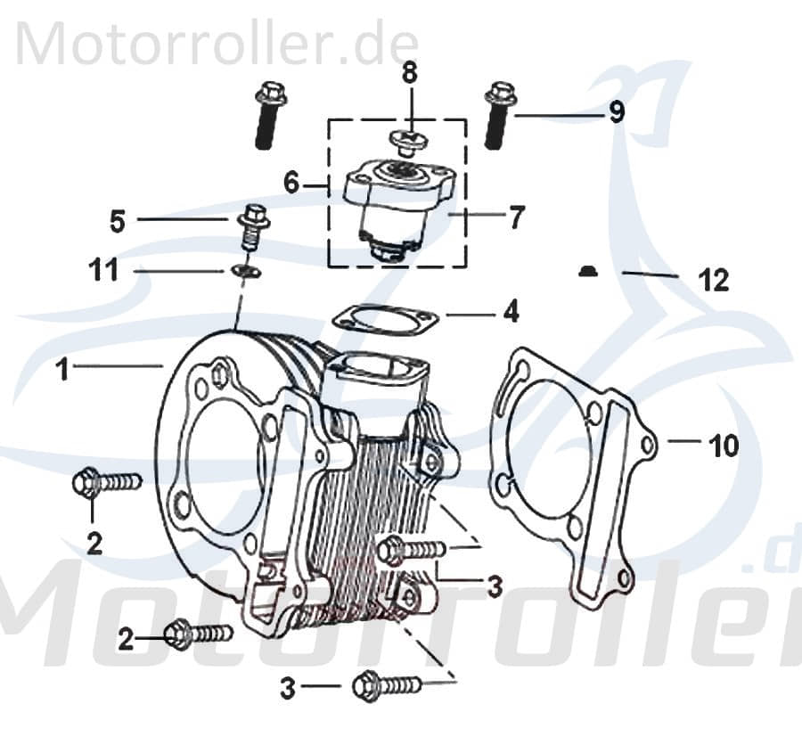 SMC Kettenspanner Generic Zion 125 Scooter 4Takt 140043000000 Motorroller.de Spannvorrichtung Steuerkettenspanner Ketten-Spanner Steuerketten-Spanner