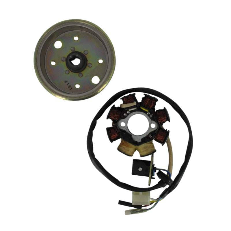 Lichtmaschine 50ccm 4Takt Rex Off Limit Ankerplatte 86200 Motorroller.de Stator Anker-Platte Stromerzeuger Strom-Generator Licht-Maschine Zündplatte