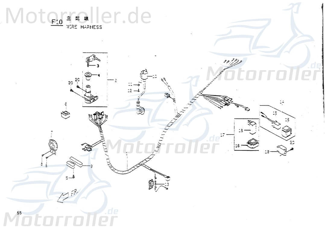 PGO Widerstand 5,9 Ohm Big Max 50 Vorwiderstand 50ccm 2Takt Motorroller.de Widerstandskomponente Widerstands-Komponente Widerstandseinheit 50ccm-2Takt
